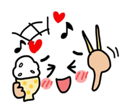 Conversation with cute face mark sticker #9203115