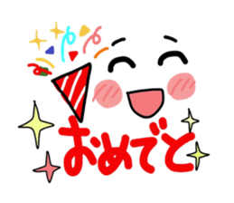 Conversation with cute face mark sticker #9203127