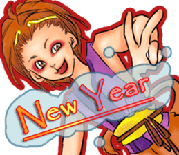 2016 Happy New Year Sticker(Made in JPN) sticker #9203602