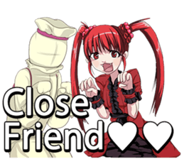 Black cute Happy New Year English sticker #9203985