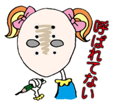 Colorful girl with happy friends Part2 sticker #9205079