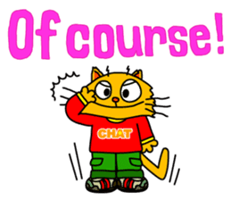 Chat in English with TBS CatChat! sticker #9205217
