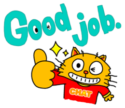 Chat in English with TBS CatChat! sticker #9205220