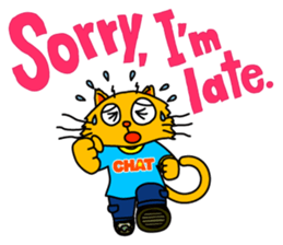 Chat in English with TBS CatChat! sticker #9205238