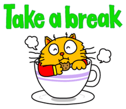 Chat in English with TBS CatChat! sticker #9205239