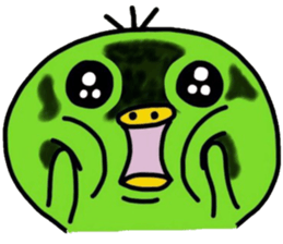 Chick notes of healing yellow green sticker #9205450