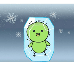 Chick notes of healing yellow green sticker #9205462