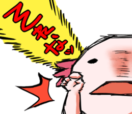 Ambystoma mexicanum is cute! sticker #9205792