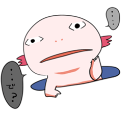 Ambystoma mexicanum is cute! sticker #9205793