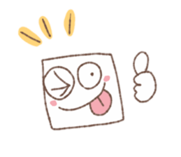 Square tofu sticker #9206053