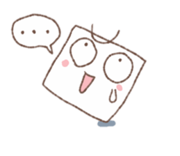 Square tofu sticker #9206058
