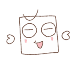 Square tofu sticker #9206071