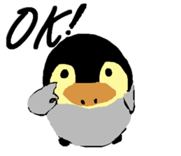The penguin being scornful eyes 2 sticker #9206574