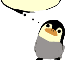 The penguin being scornful eyes 2 sticker #9206576