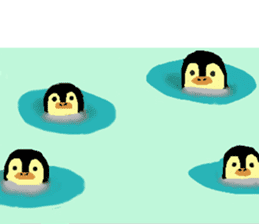 The penguin being scornful eyes 2 sticker #9206581