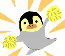 The penguin being scornful eyes 2 sticker #9206582