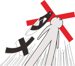 Smiley mascot with a little humor sticker #9207011