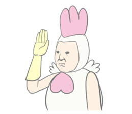 Kawaii rooster sticker #9207888