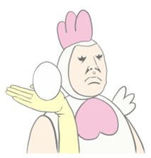 Kawaii rooster sticker #9207890