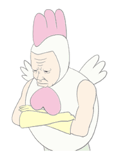 Kawaii rooster sticker #9207891