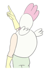 Kawaii rooster sticker #9207893