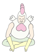 Kawaii rooster sticker #9207895