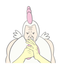 Kawaii rooster sticker #9207898