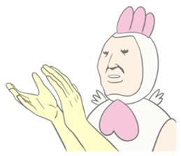 Kawaii rooster sticker #9207899