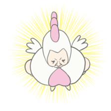 Kawaii rooster sticker #9207900