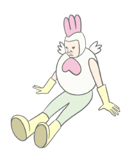 Kawaii rooster sticker #9207904
