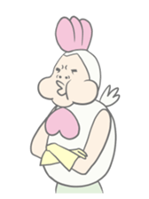 Kawaii rooster sticker #9207905
