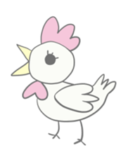 Kawaii rooster sticker #9207906