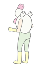 Kawaii rooster sticker #9207907