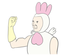 Kawaii rooster sticker #9207909