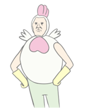 Kawaii rooster sticker #9207911