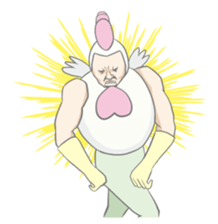 Kawaii rooster sticker #9207912