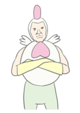 Kawaii rooster sticker #9207915