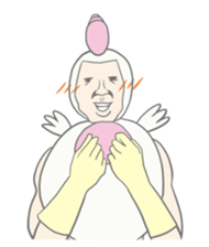 Kawaii rooster sticker #9207921