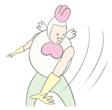 Kawaii rooster sticker #9207923