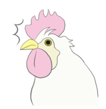 Kawaii rooster sticker #9207924