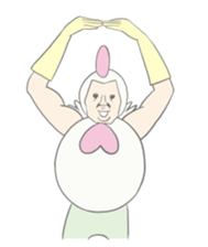 Kawaii rooster sticker #9207925