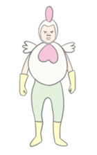 Kawaii rooster sticker #9207927