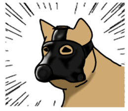 Survival game dog sticker #9208335