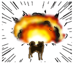 Survival game dog sticker #9208365