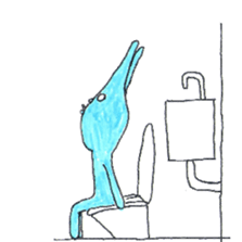 good luck blue rabbit 4 sticker #9208455