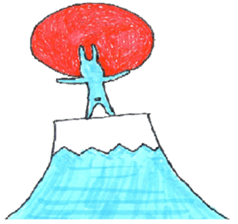 good luck blue rabbit 4 sticker #9208484