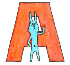 good luck blue rabbit 4 sticker #9208486