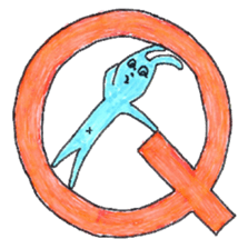 good luck blue rabbit 4 sticker #9208487