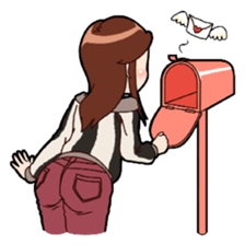 Sticker is girl sticker #9208969