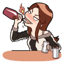 Sticker is girl sticker #9208975